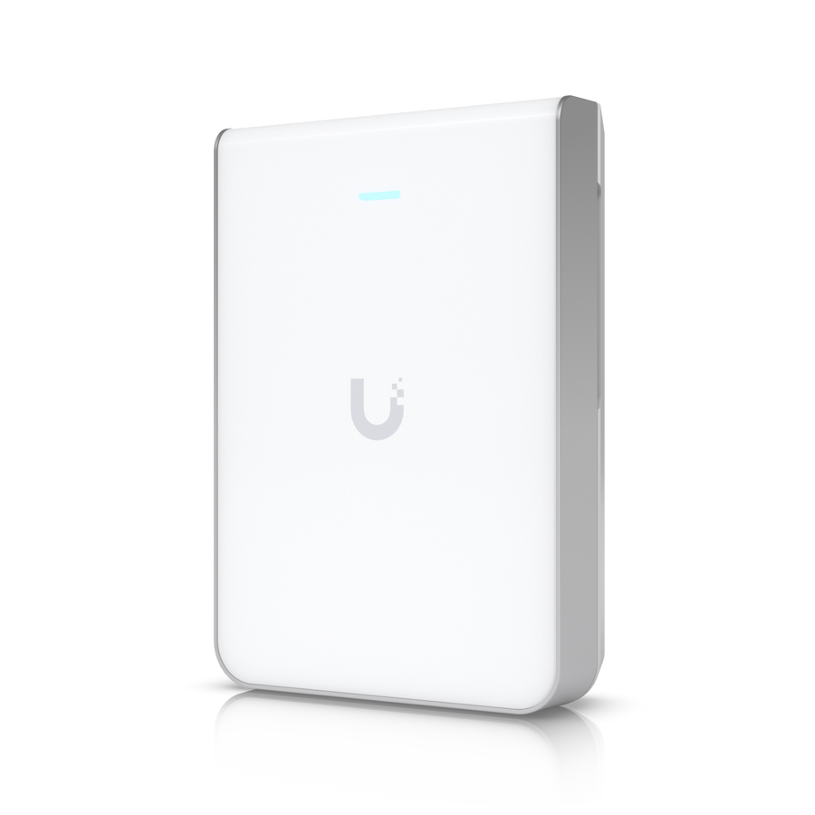 Ubiquiti U7 Pro Wall In-Wall instalado en pared – Casher Group Chile