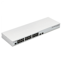 Switch MikroTik CRS326-24G-2S+RM vista frontal 24 puertos rack – Casher Group Chile 1