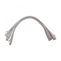 Pack 4 Cables Patch Cat6 Linkmade 30cm Gris LSZH Rack Patch Panel Chile 1