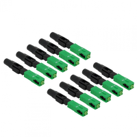 Conectores Rápidos SC/APC Monomodo G657A Pack x10 FTTH GPON Chile 1