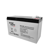 Batería Enersafe HR 12V 7Ah VRLA AGM Alta Tasa Libre Mantenimiento 151x65x94mm 8 Años UPS – Vista frontal Casher Group Chile 1
