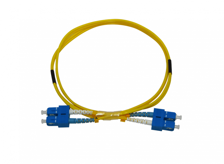 Jumper fibra óptica SC-SC UPC monomodo 1 metro JFSCC1 – Cable completo enrollado Casher Group Chile