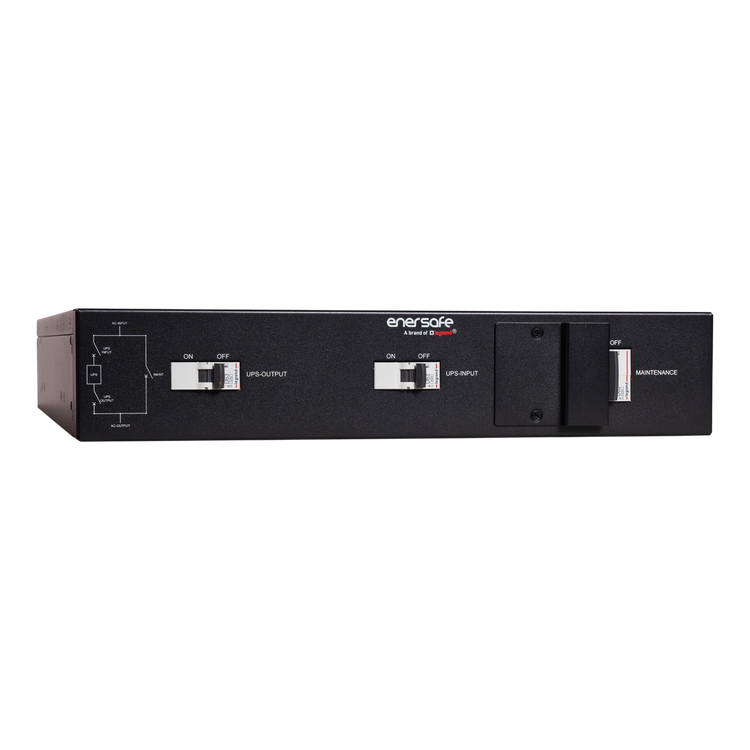 Bypass PDU Rackeable Enersafe 6/10kVA monofásico vista frontal rack 2U – Casher Group Chile