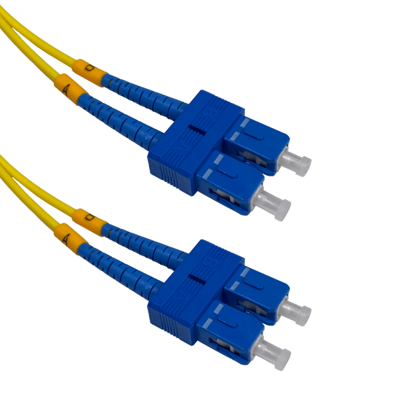 Jumper fibra óptica SC-SC UPC monomodo 2 metros JFSCC2 – Detalle de conectores Casher Group Chile