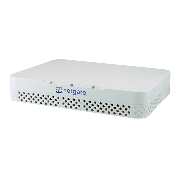 Netgate 6100 MAX pfSense+ Security Gateway 8GB DDR4 128GB NVMe 8 Puertos 10G 2.5G 1G 18Gbps – Vista frontal angular Casher Group Chile