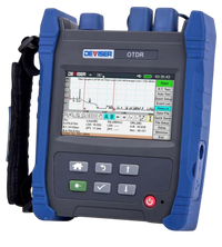 OTDR Deviser AE1001 Portátil 4 en 1 OTDR OPM LS VFL 1310/1550nm 26dB 16GB Touchscreen – Vista frontal Casher Group Chile 1