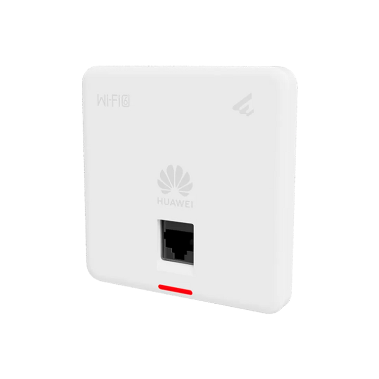 AP Huawei eKitEngine AP160 WiFi 6 Wall Plate 86mm 1,775Gbps 2x2 MIMO 2xGbE PoE 802.3af 9,1W – Vista frontal Casher Group Chile