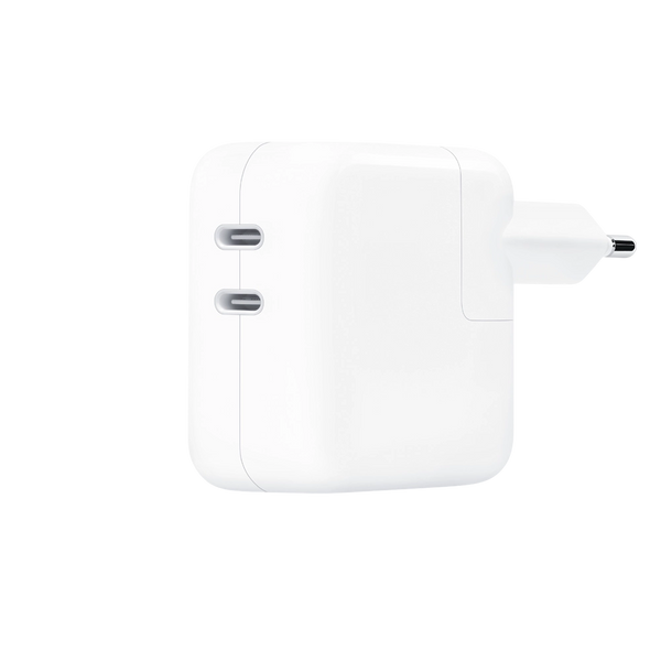 Adaptador Apple 35W Doble Puerto USB-C Original Carga Simultánea Chile