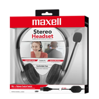 Audífono Maxell HS-MIC detalle micrófono USB – Casher Group Chile 2