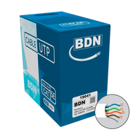 Cable U-UTP Cat5e CCA 24AWG blanco rollo 305M BDN cableado estructurado – Casher Group Chile 1