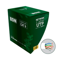 Cable U/UTP Cat6 BDN 305m blanco cobre 24AWG certificado UL para cableado estructurado – Casher Group Chile 1