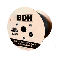 Cable UTP Cat6 exterior BDN con mensajero de acero negro 305m para enlaces aéreos – Casher Group Chile 1