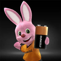 Batería Duracell 9V alcalina vista lateral – Casher Group Chile 3