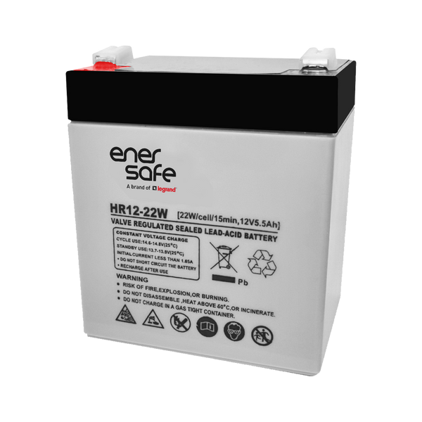 Batería Enersafe 12V 5Ah VRLA AGM para UPS y respaldo de energía – Casher Group Chile