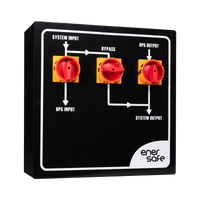 Tablero de Bypass Manual Externo Trifásico 10-40kVA Enersafe – Panel con selectores UPS Input Bypass UPS Output Casher Group Chile 1