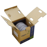 Cable Furukawa GigaLan Cat6 U/UTP LSZH 23AWG unifilar detalle caja 305m – Casher Group Chile 2