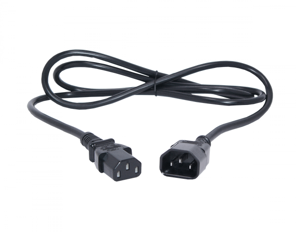 Cable de poder Linkmade CCMC C13 C14 macho-hembra negro 1,5 metros – Casher Group Chile