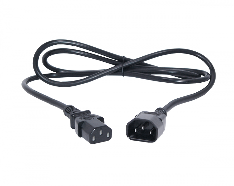 Cable de poder Linkmade CCMC C13 C14 macho-hembra negro 1,5 metros – Casher Group Chile