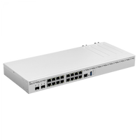 Router MikroTik CCR2004-16G-2S+ vista frontal 16 puertos GbE rack 1U – Casher Group Chile 1