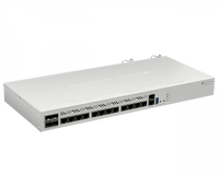 Router MikroTik CCR2116-12G-4S+ vista frontal 16 núcleos 4xSFP+ rack 1U – Casher Group Chile 1