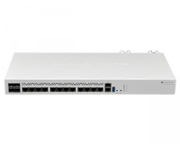 MikroTik CCR2116-12G-4S+ puertos GbE y SFP+ panel trasero – Casher Group Chile 2
