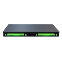 Cabecera de Rack 24 FO SC/APC – Vista interior organizador de fibras accesorios incluidos rack 1U 19" Casher Group Chile 3
