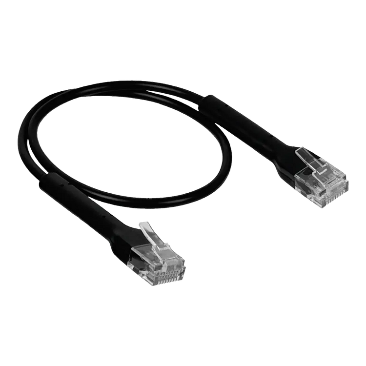 Cable Patch Cat6 Ubiquiti 30cm Negro RJ45 Conexión Corta Rack Chile