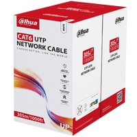 Cable UTP Cat6 Dahua 305m blanco 100% cobre PoE certificado CPR Eca – Casher Group Chile 1