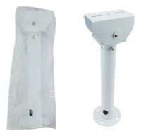 Detalle rosca 1/4 soporte metal blanco universal cámara vigilancia 30cm – Casher Group Chile 3