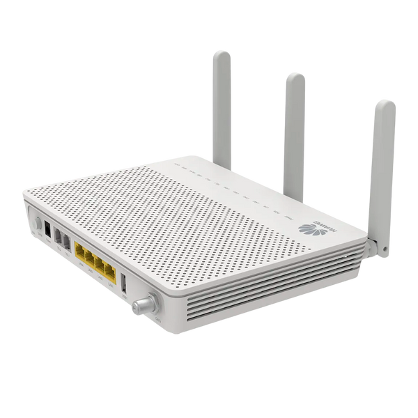 ONT GPON Huawei EchoLife EG8247Q 2POTS 4GE WiFi 5 3x3 2USB CATV RF SC/APC – Vista frontal Casher Group Chile
