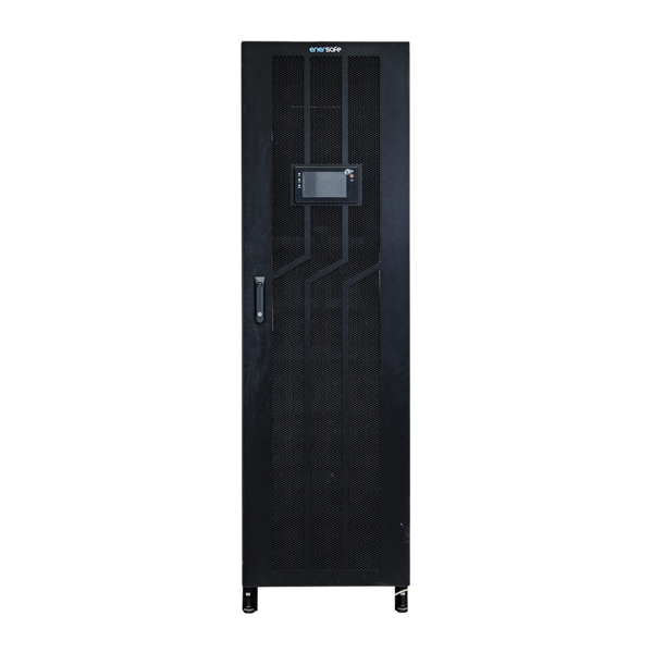 Frame UPS Modular Enersafe hasta 60kW Online Doble Conversión IGBT 96% Hot-Swap N+X Paralelo x4 – Vista frontal Casher Group Chile