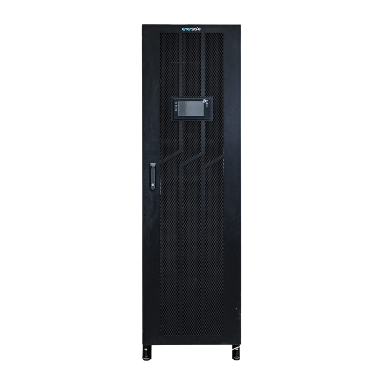 Frame UPS Modular Enersafe hasta 60kW Online Doble Conversión IGBT 96% Hot-Swap N+X Paralelo x4 – Vista frontal Casher Group Chile