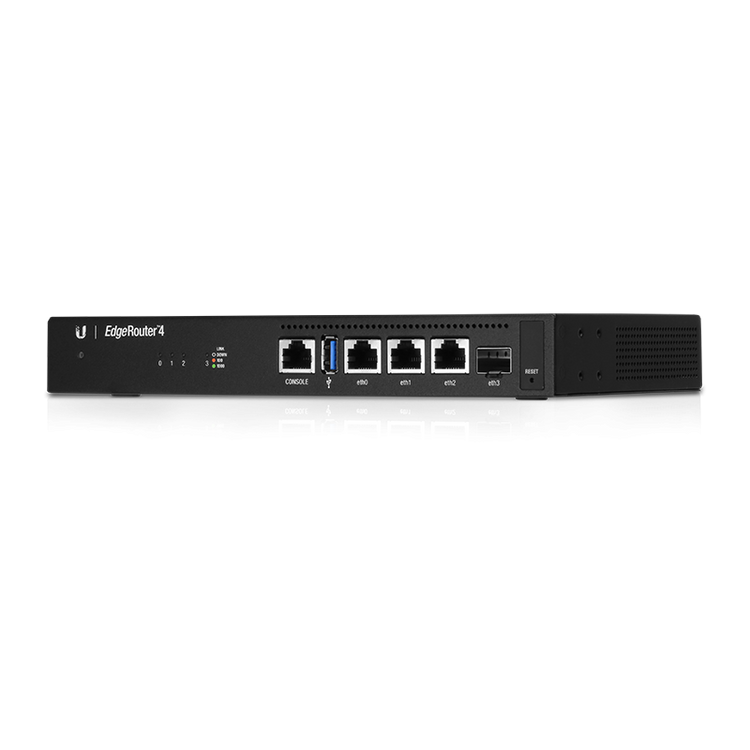 Router Ubiquiti EdgeRouter 4 ER-4 vista principal – Casher Group Chile