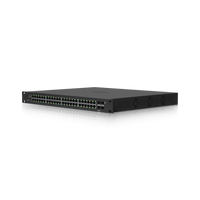 Switch Ubiquiti EdgeSwitch 48 PoE ES-48-500W vista frontal – Casher Group Chile 1