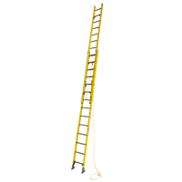 Escalera Telescópica PRODALUM ESFA-428 28 Peldaños Fibra de Vidrio 140kg Alcance 8,76m – Vista completa extendida Casher Group Chile 1