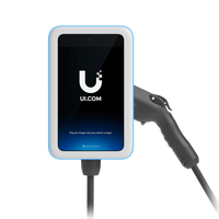 UniFi EV Station Pro UC-EV-Station-Pro Cargador EV 11kW Nivel 2 Touch 10.1" QR NFC 7m Type 3R – Vista frontal Casher Group Chile 1