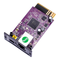 Tarjeta SNMP Enersafe DS806 – Vista lateral puerto RJ45 Ethernet slot tarjeta inteligente UPS Casher Group Chile 2