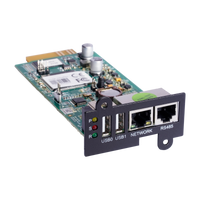 Tarjeta SNMP Enersafe ESOL Web Card Gestión Remota UPS Trifásica vía Red Ethernet – Vista frontal Casher Group Chile 1