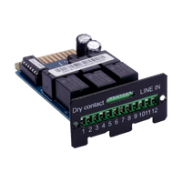 Tarjeta Contacto Seco Enersafe DryContact Accesorio UPS ESOL RTH RTH-C PRO Alarmas Relay – Vista frontal Casher Group Chile 1