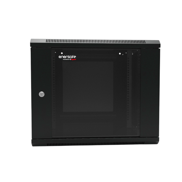 Gabinete Mural 6U Enersafe GABM6U60X60 puerta vidrio templado – Casher Group Chile