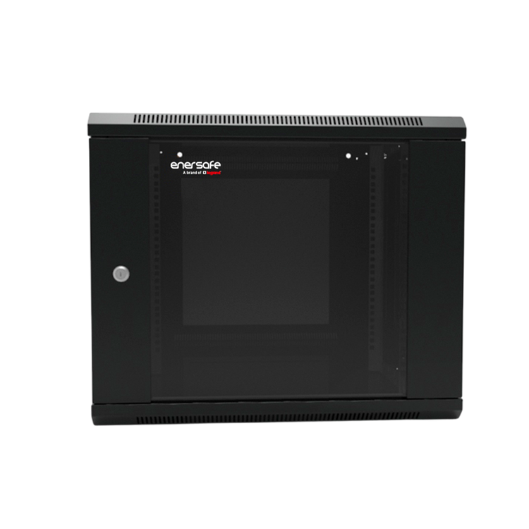 Gabinete Mural 6U Enersafe GABM6U60X60 puerta vidrio templado – Casher Group Chile