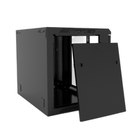 Gabinete Mural 9U ENERSAFE – Puerta frontal vidrio templado 5mm con cerradura apertura 180° Casher Group Chile 2