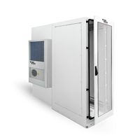 IT Rack IP55 Enersafe ITR03LX 42U Climatizador 3kW IP55 800kg 800x1200x2000mm Acero RAL7035 – Vista posterior climatizador Casher Group Chile 1
