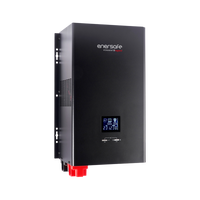 Inversor Cargador ENERSAFE 2500VA 2500W 24VDC Sinusoidal Pura DSP – Vista frontal panel LCD Casher Group Chile 1
