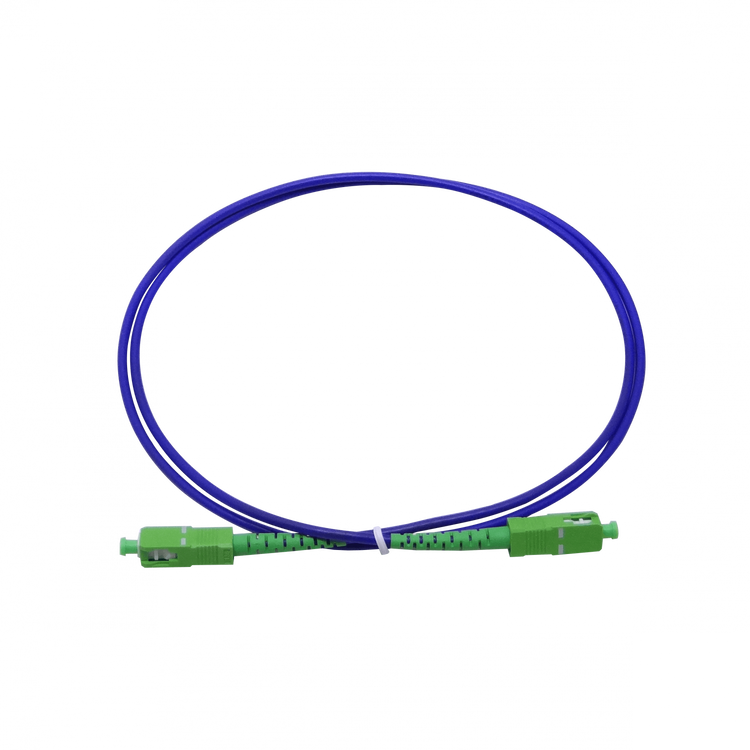 Jumper Fibra Óptica SC/APC-SC/APC Monomodo JBSAA1 Simplex Blindado 1m LSZH 3,0mm SM 9/125µm – Vista general Casher Group Chile