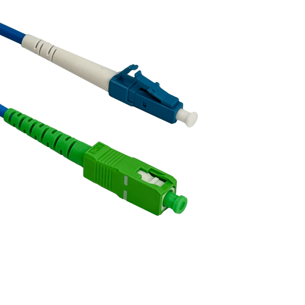 Jumper Fibra Óptica LC/UPC-SC/APC Monomodo JBSAL1 Simplex Blindado 1m LSZH 3,0mm SM 9/125µm – Vista general Casher Group Chile