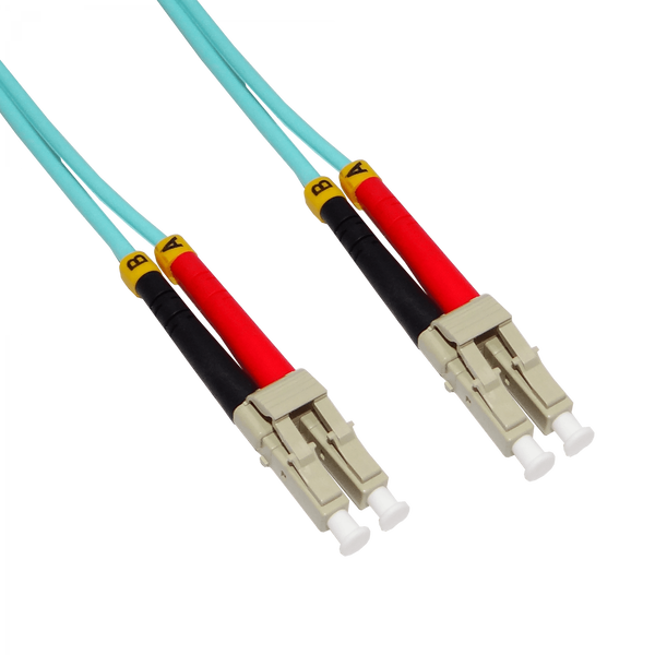 Jumper Fibra Óptica LC-LC OM3 JF3LL10 Dúplex Multimodo 50/125µm 10m LSZH 3,0mm – Vista general Casher Group Chile