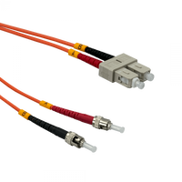 Jumper Fibra Óptica ST-SC OM1 JFMTC5 Dúplex Multimodo 62,5/125µm 5m PVC – Vista general Casher Group Chile 1