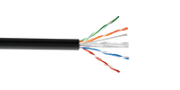 Cable UTP Cat6 Linkmade 100m Exterior PE Negro Unifilar – Bobina 1
