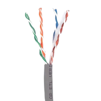 Cable Leviton Cat 6 U/UTP LSZH Gris 305m 23AWG 250MHz PoE 90W IEC60332-1 161-UTP6Z-MSB – Vista caja Casher Group Chile 1